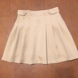 Chaps Khaki Skirt